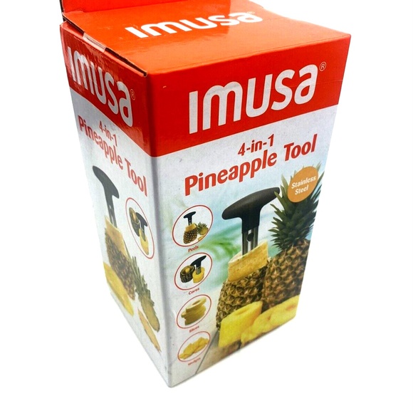 Pineapple Tool Stainless Steel Peels Cores Slices Wedges Cuts Kitchen Fruit - Picture 2 of 5